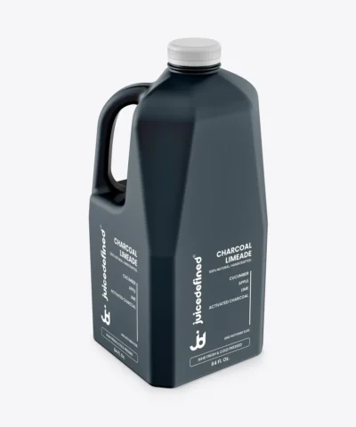 Charcoal Limeade Fresh Charcoal and Lemon Juice | Raw, 100% Natural at JuiceDefined Miami FL