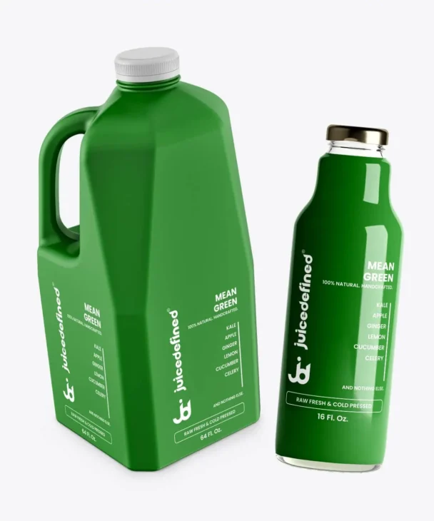 Mean Green Fresh Kale and Celery Juice | Raw, 100% Natural at JuiceDefined Miami FL