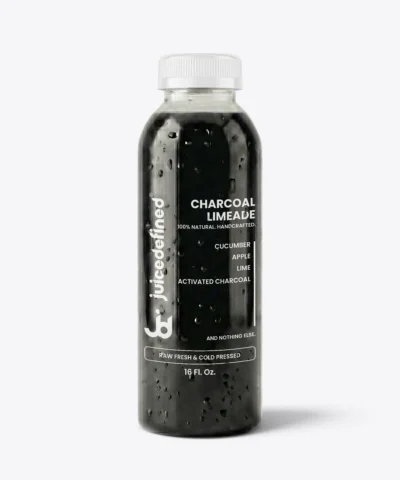Charcoal Limeade Fresh Charcoal and Lemon Juice | Raw, 100% Natural at JuiceDefined Miami FL
